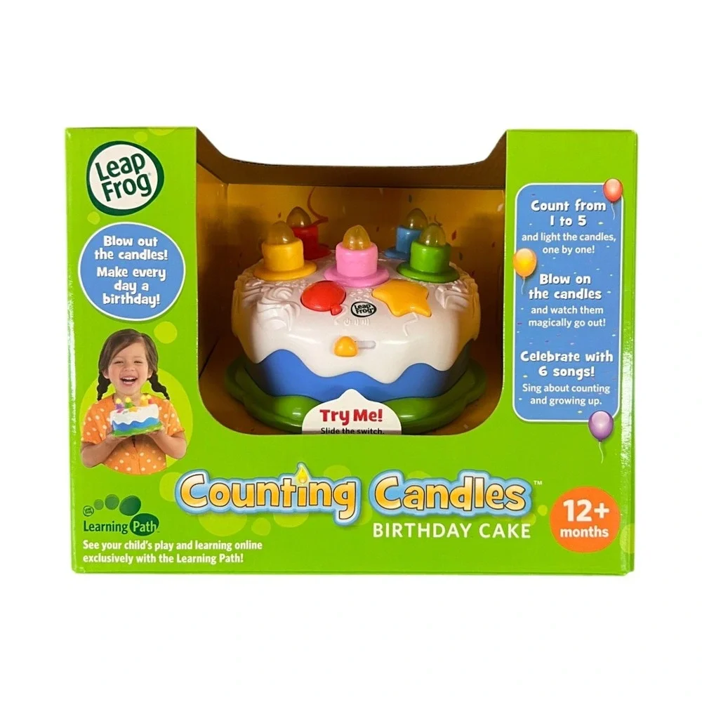 Leap Frog Counting Candles Birthday Cake Musical Toy Ages 12 Months+